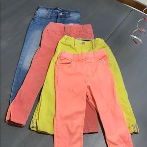 Bundle of 4 pairs of girls pants